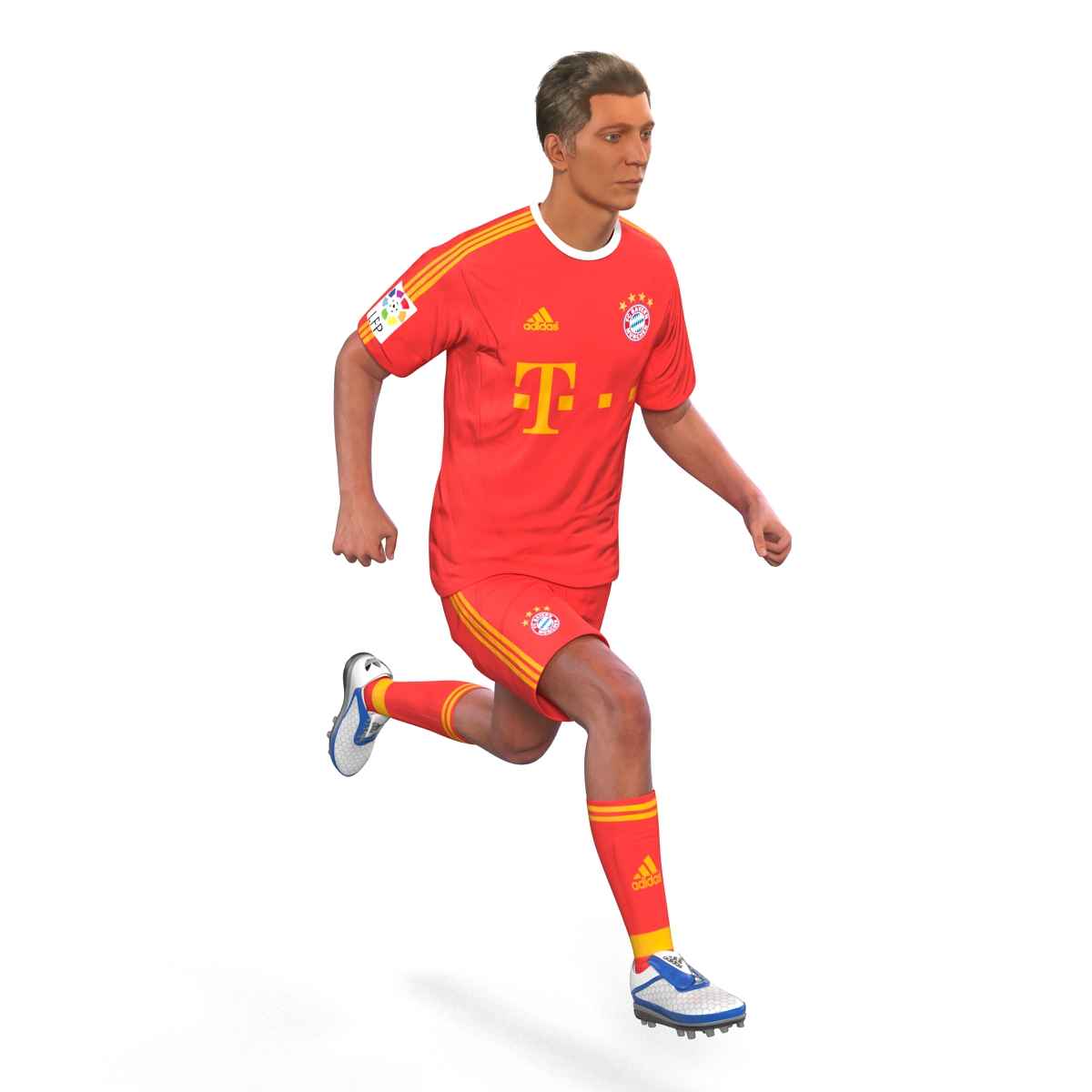 Soccer Player Bayern Rigged 2 3D model