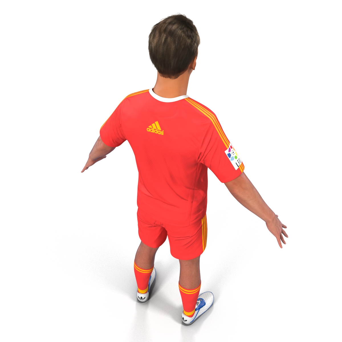 Soccer Player Bayern Rigged 2 3D model