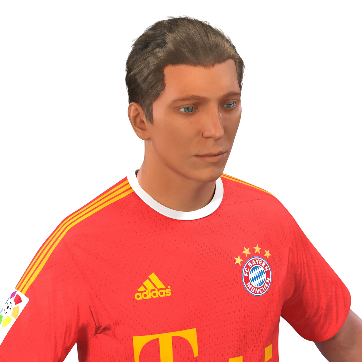 Soccer Player Bayern Rigged 2 3D model