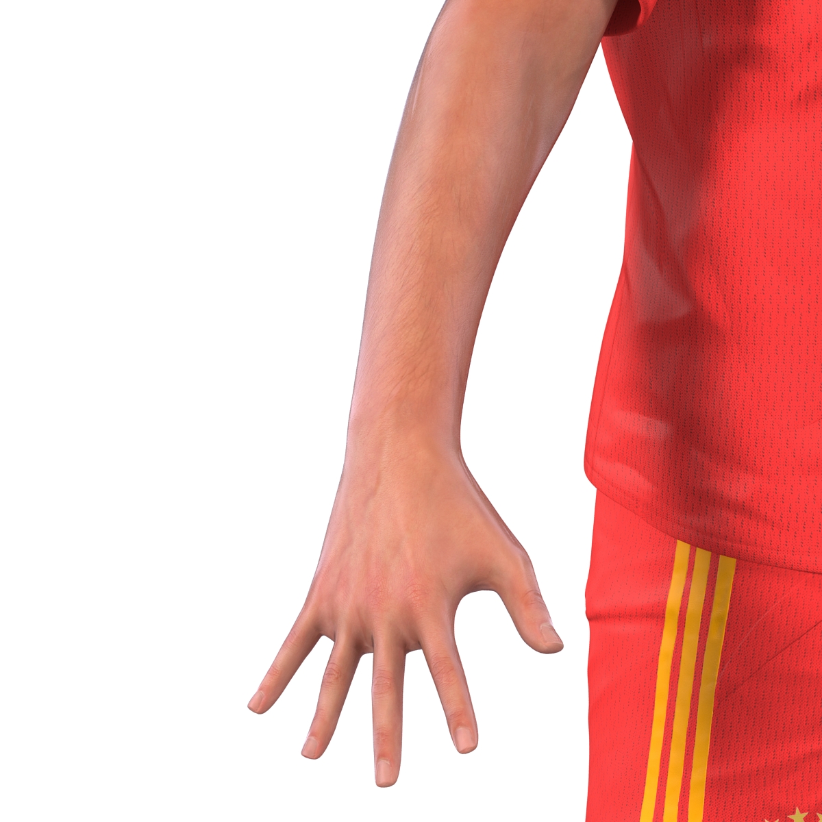 Soccer Player Bayern Rigged 2 3D model