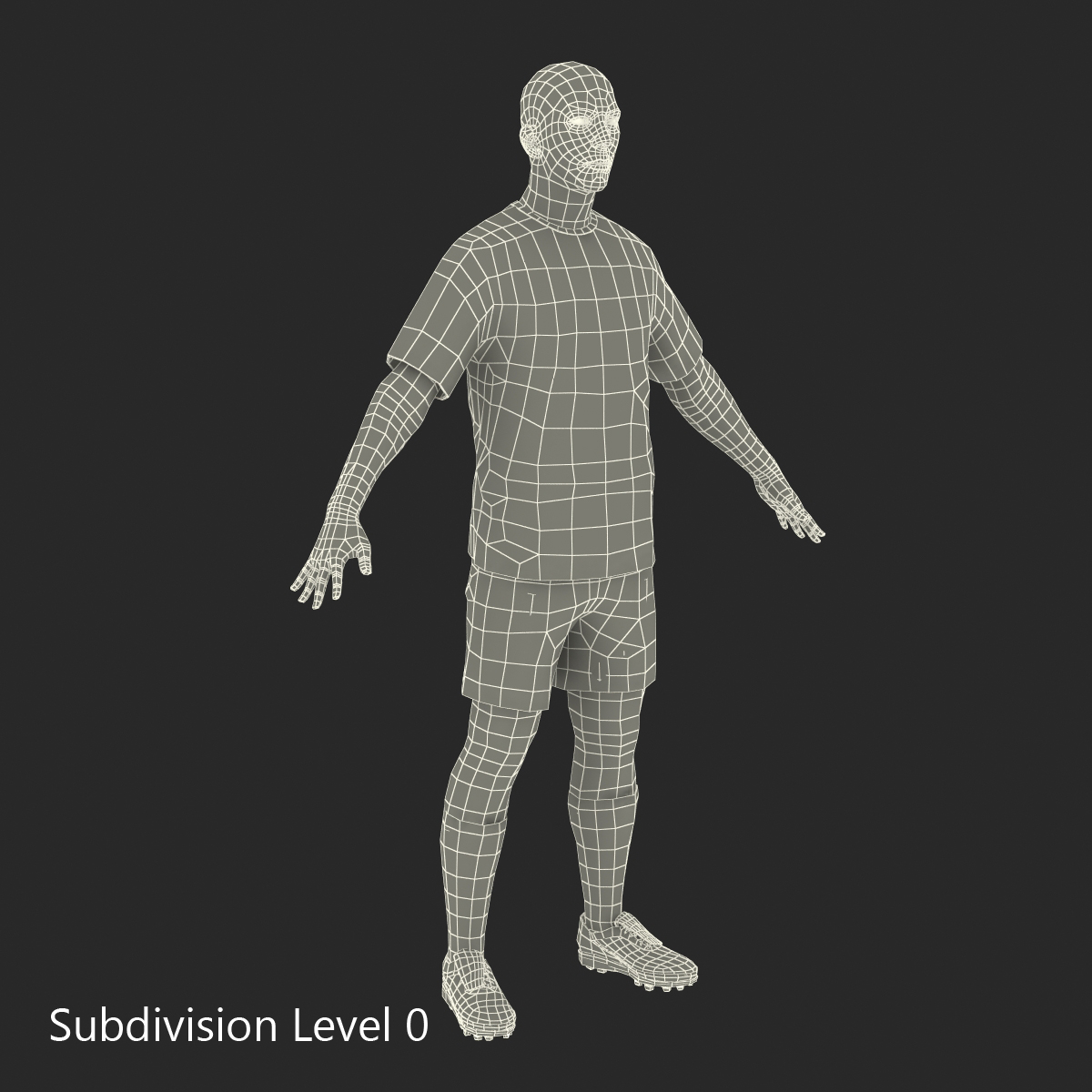 Soccer Player Bayern Rigged 2 3D model