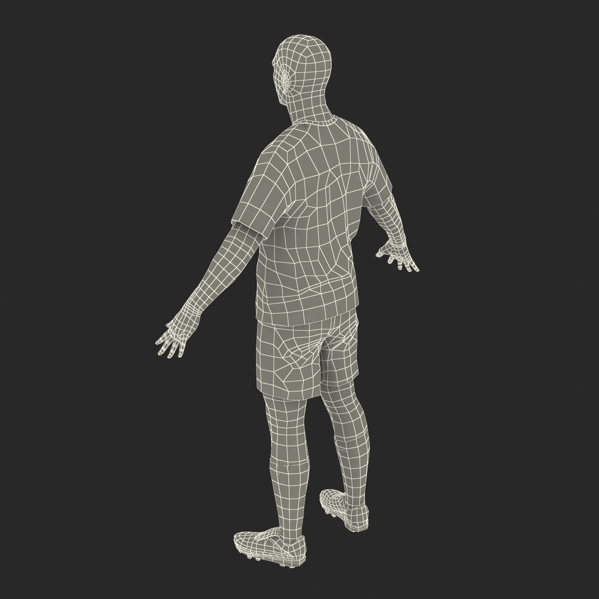 Soccer Player Bayern Rigged 2 3D model