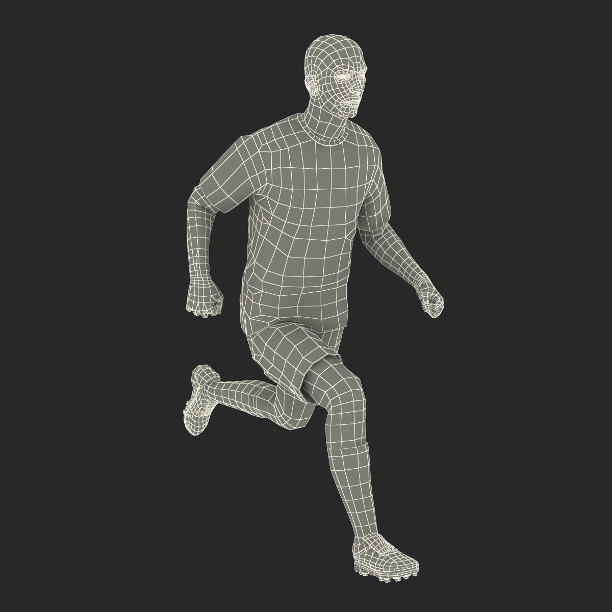 Soccer Player Bayern Rigged 2 3D model