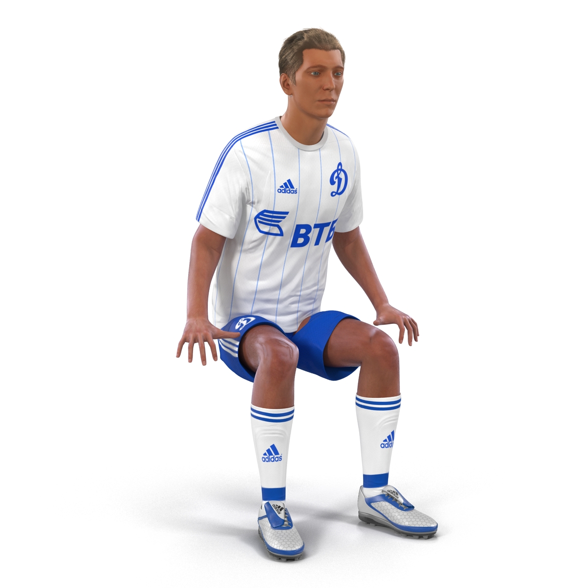 Soccer Player Dynamo Rigged 3D