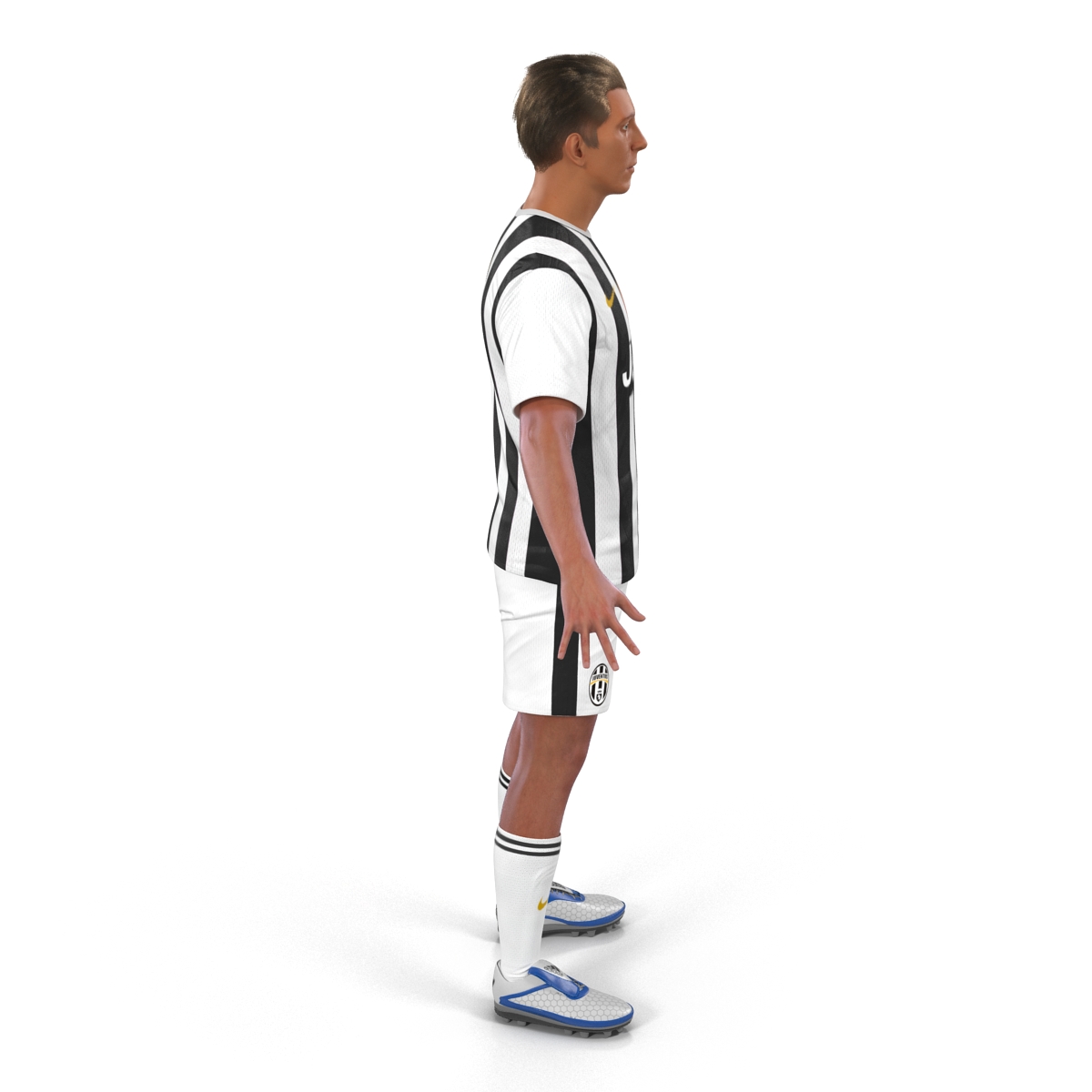 Soccer Player Juventus Rigged 3D model