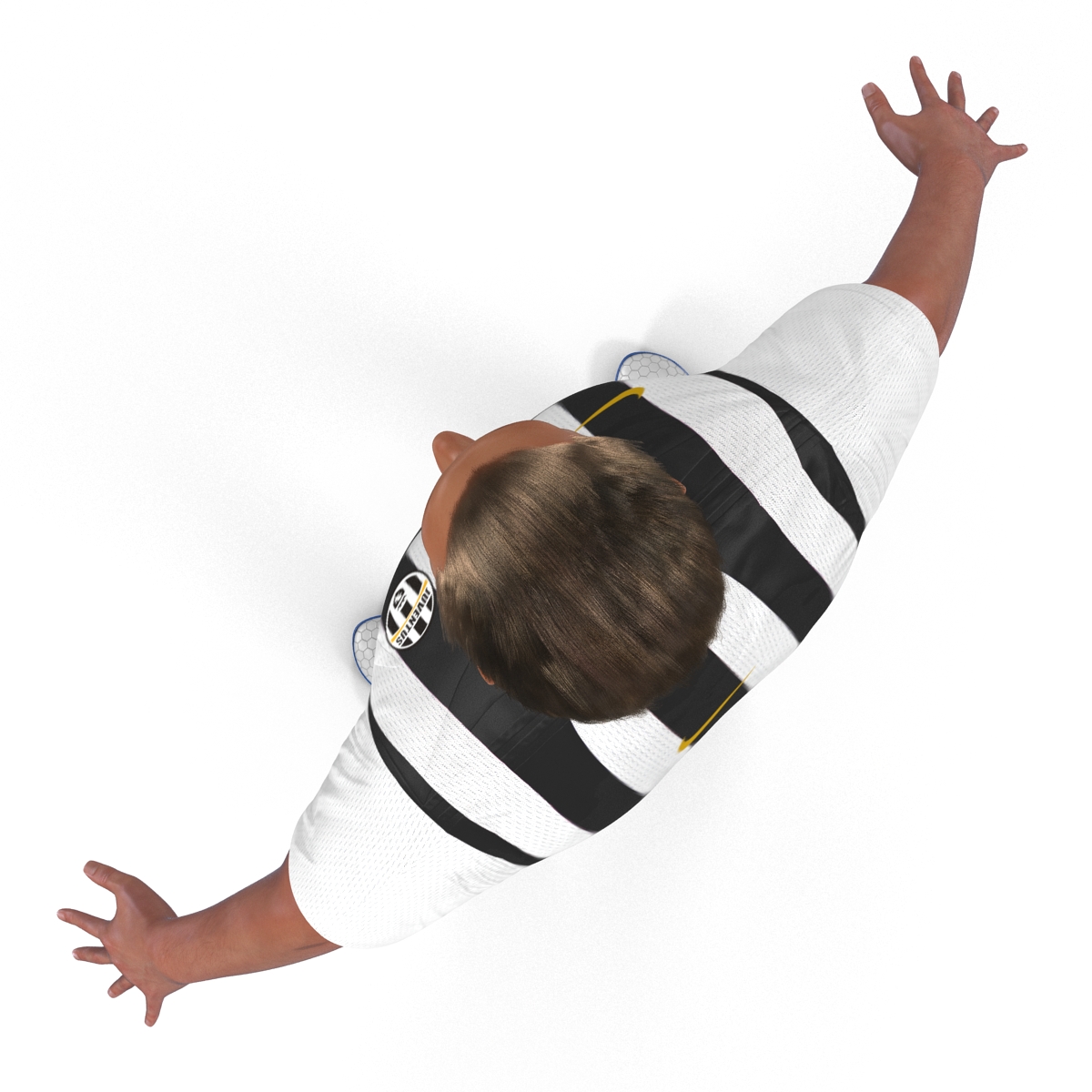 Soccer Player Juventus Rigged 3D model