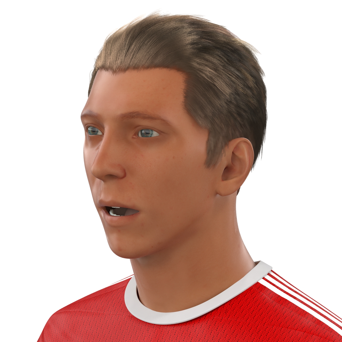 Soccer Player Liverpool Rigged 2 3D