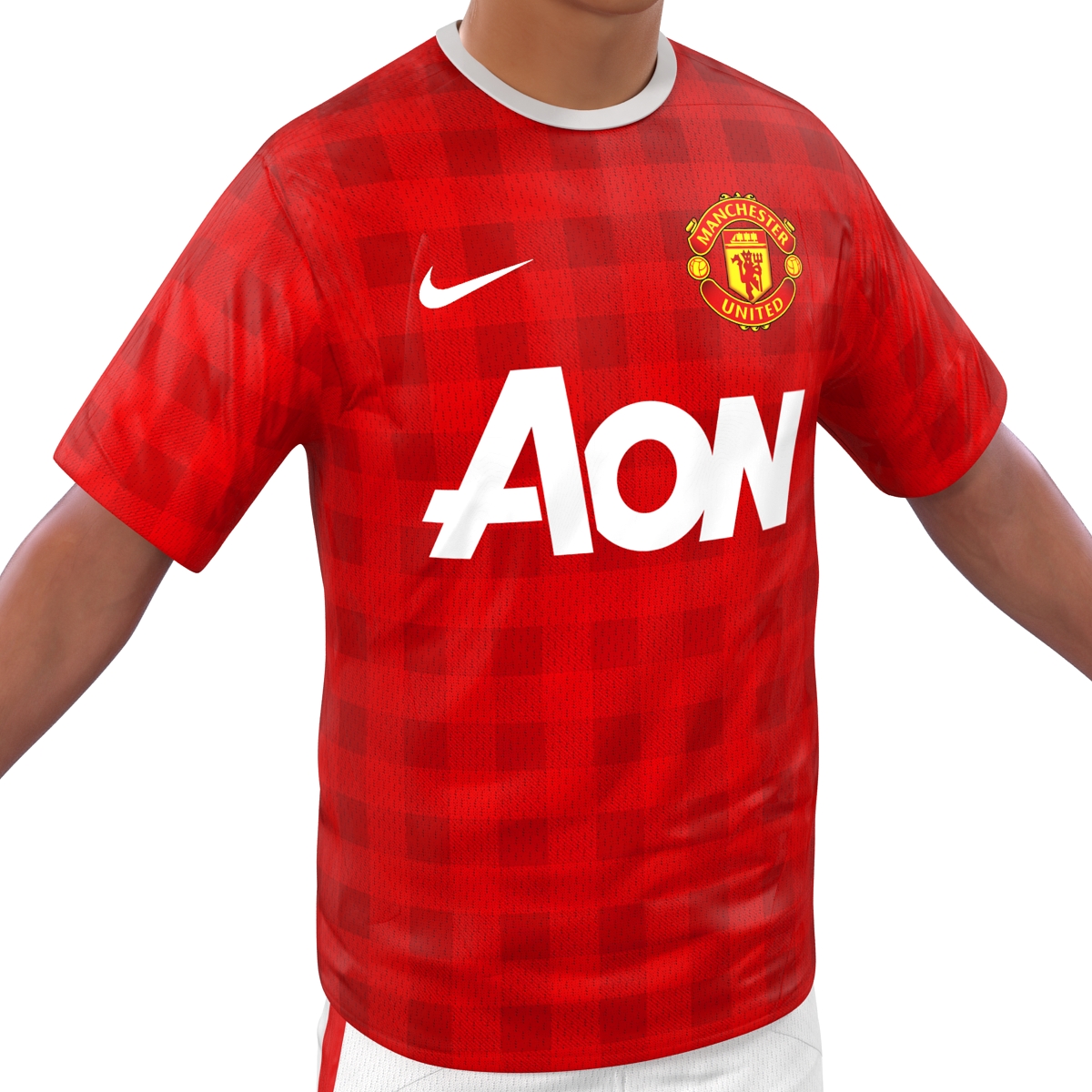 3D model Soccer Player Manchester United Rigged 2