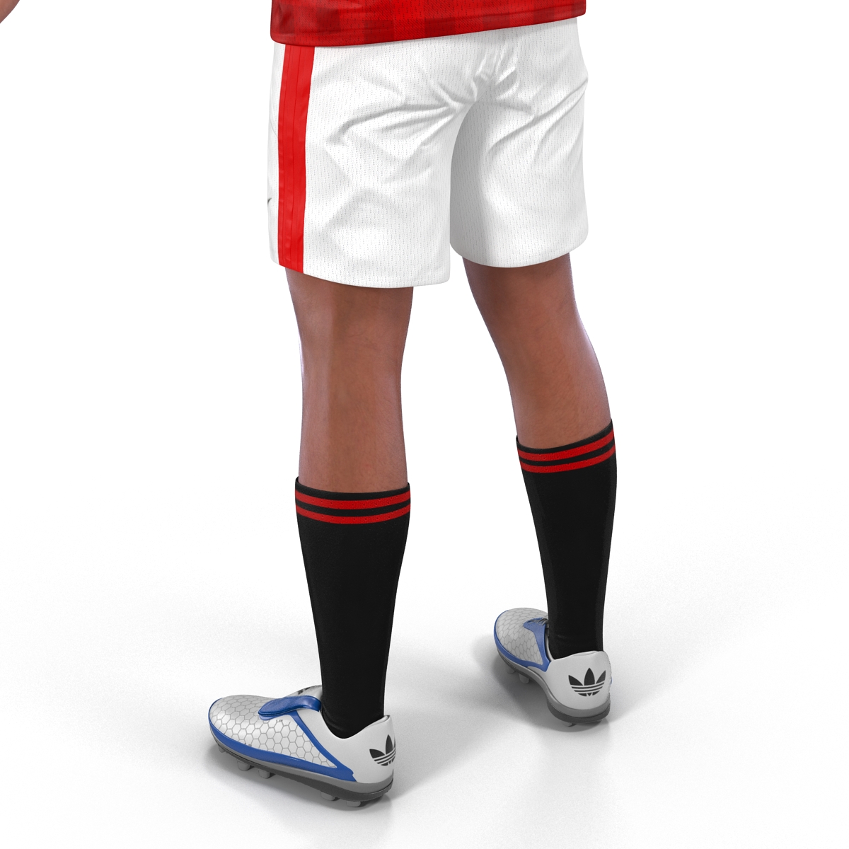 3D model Soccer Player Manchester United Rigged 2