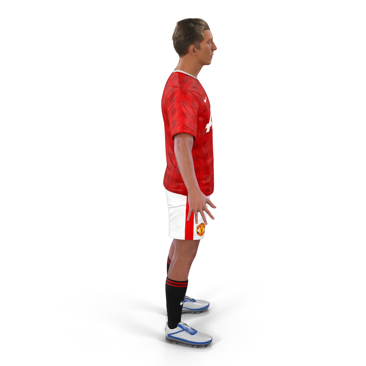 3D Soccer Player Manchester United Rigged model