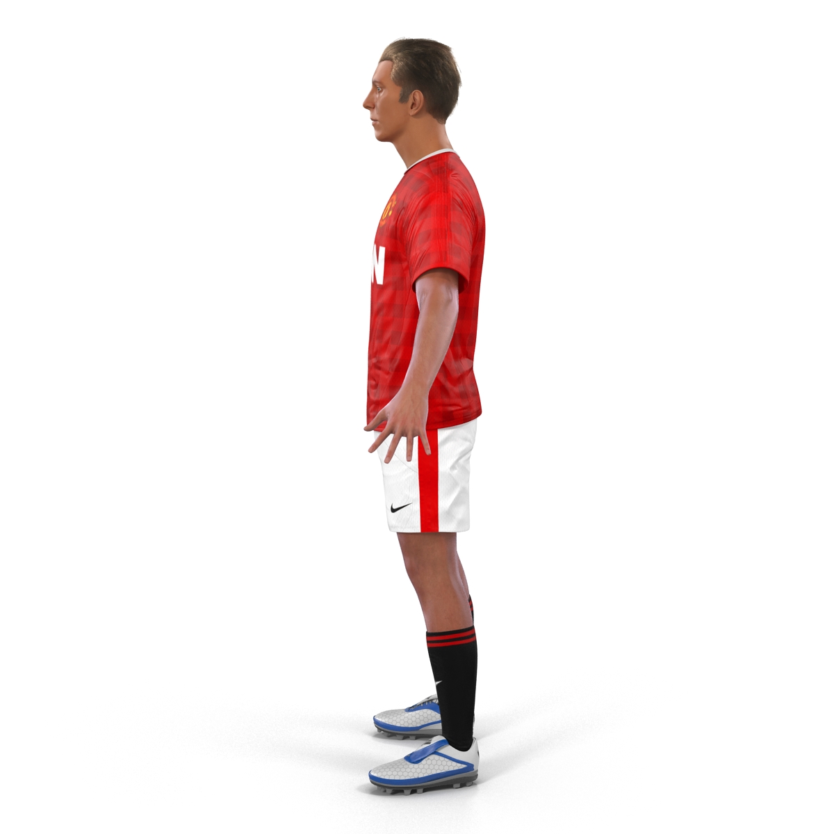 3D Soccer Player Manchester United Rigged model