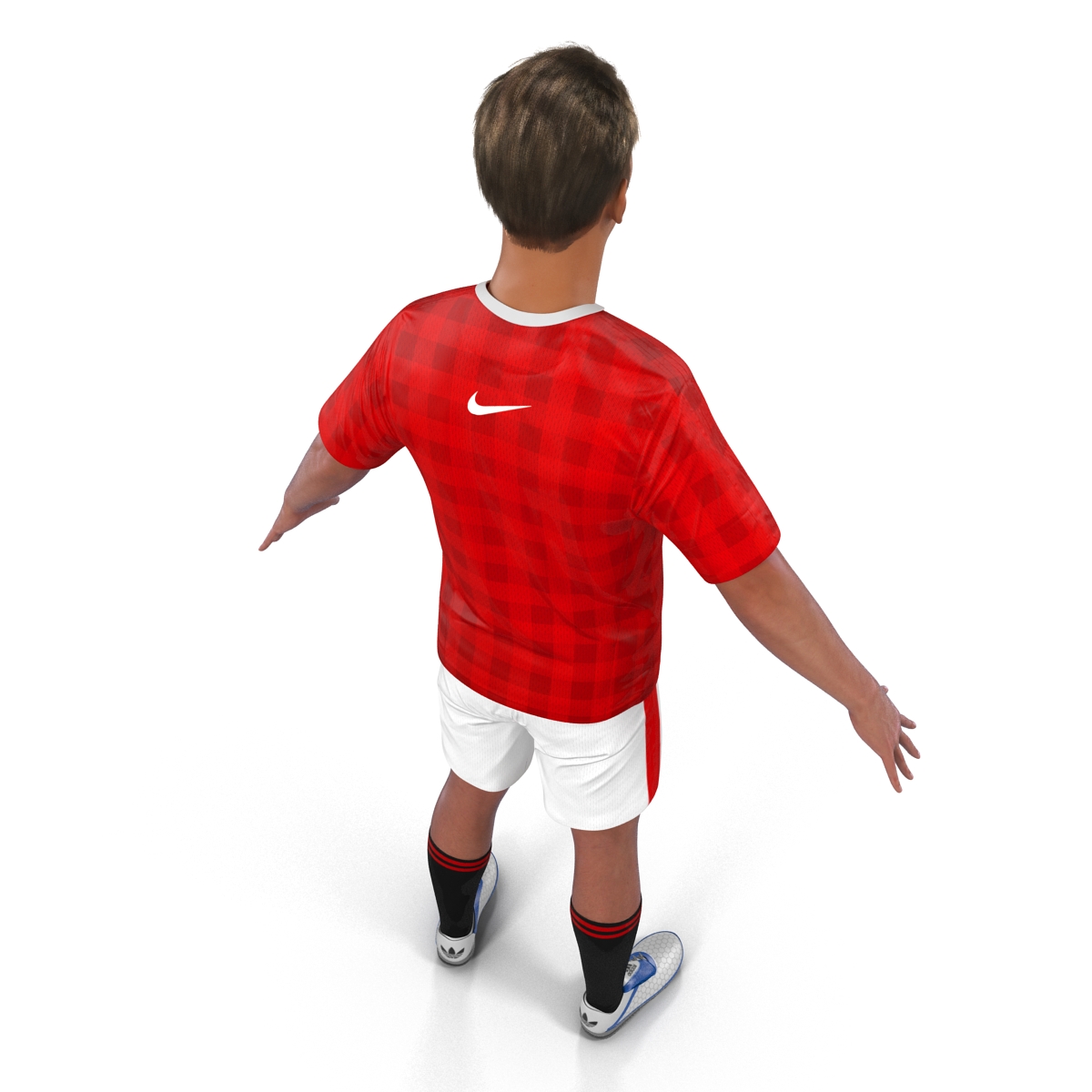 3D Soccer Player Manchester United Rigged model