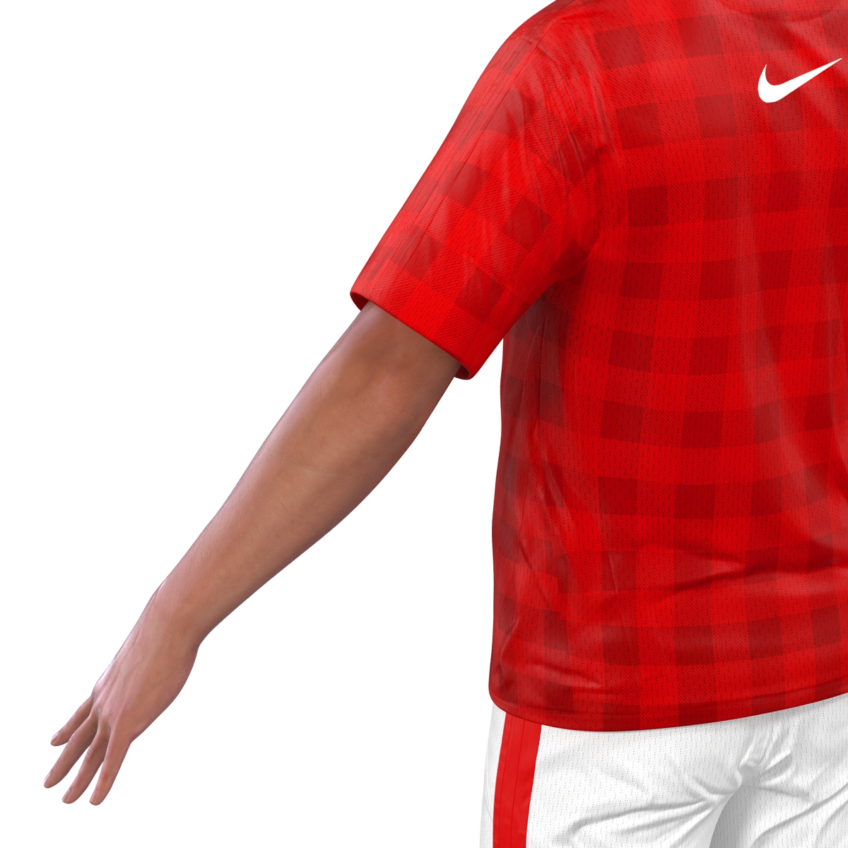 3D Soccer Player Manchester United Rigged model