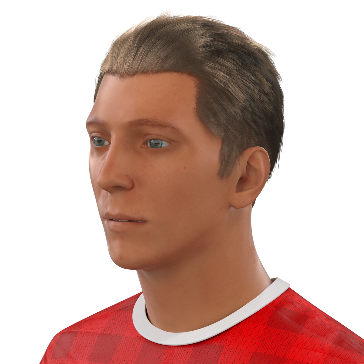 3D Soccer Player Manchester United Rigged model