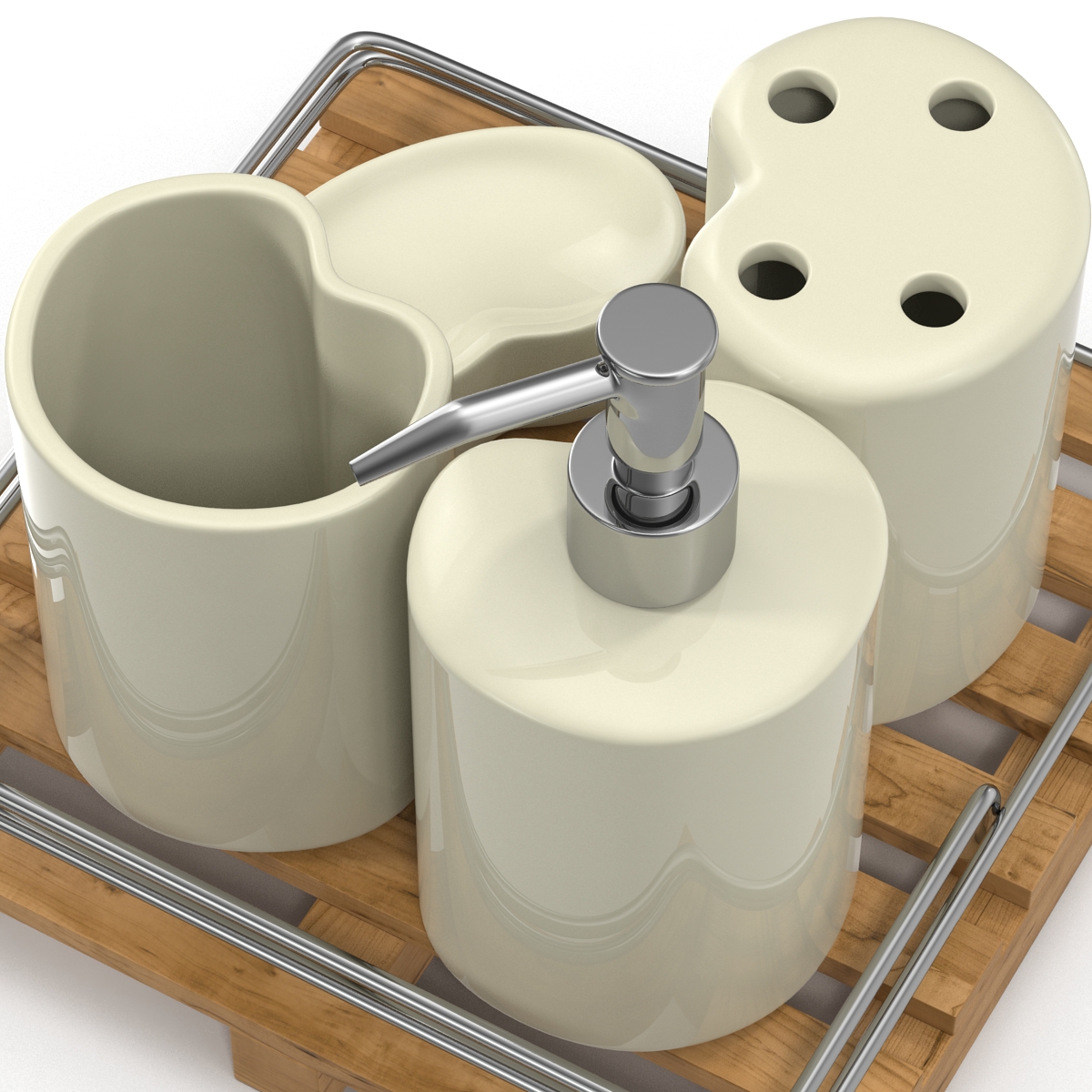 Bathroom Accessories Set 3D model