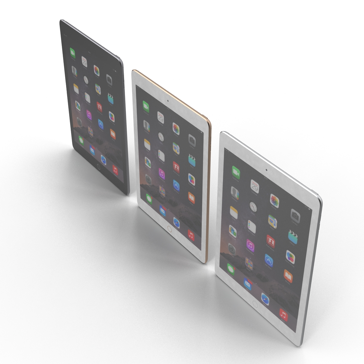 3D iPad Air 2 Set 2