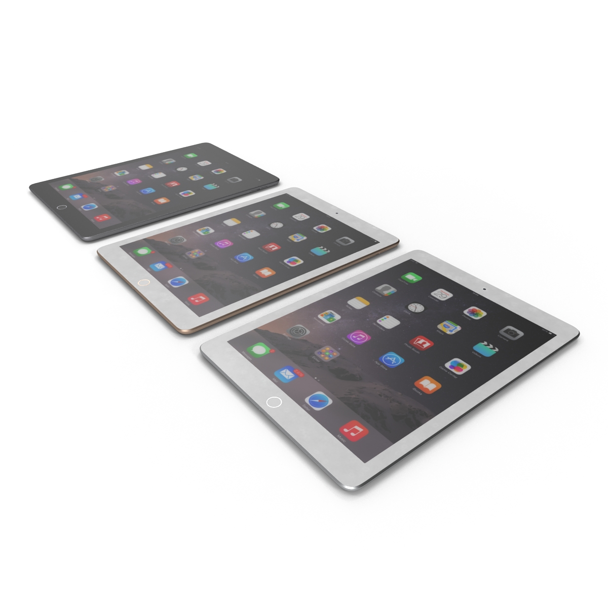 3D iPad Air 2 Set 2