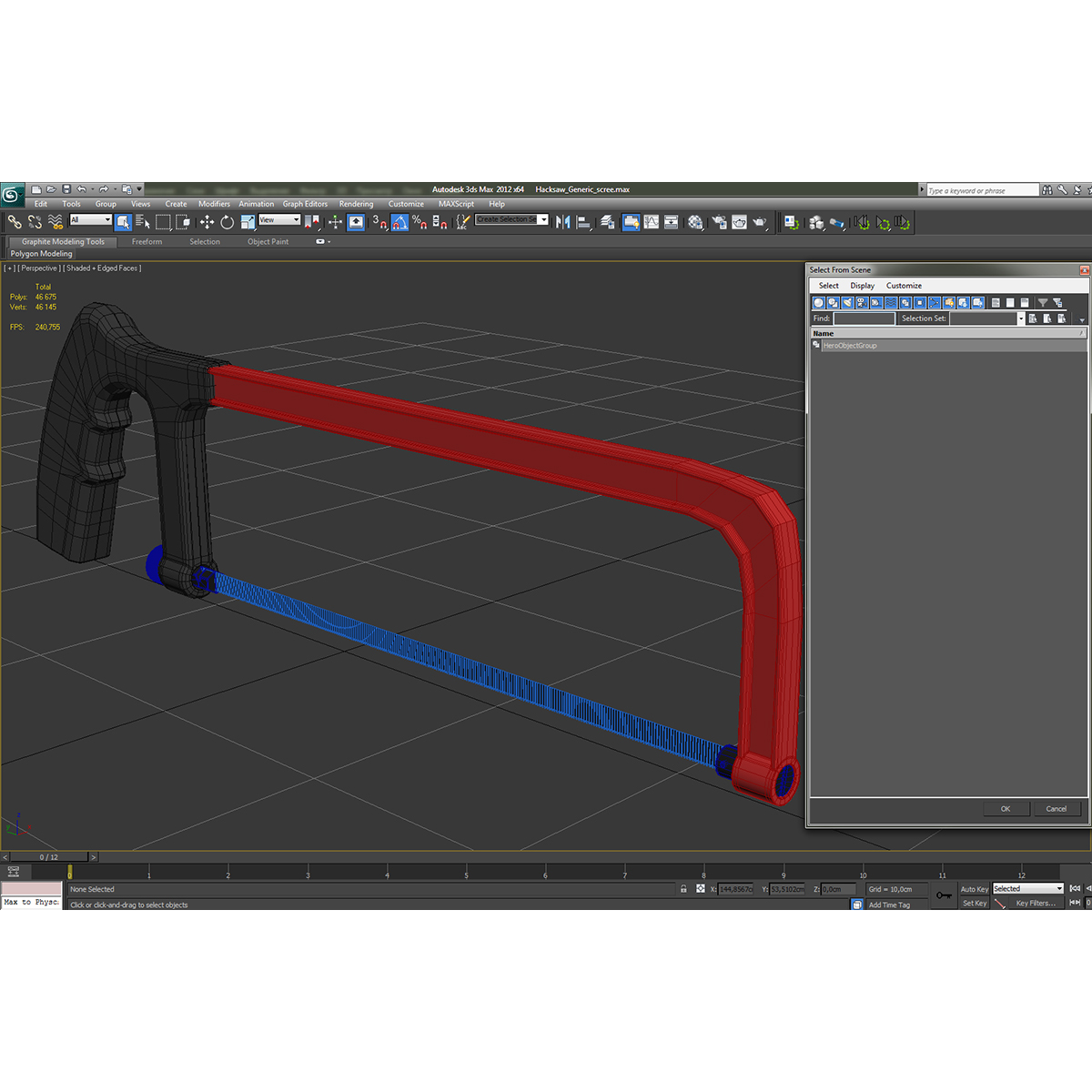 3D model Hacksaw Generic