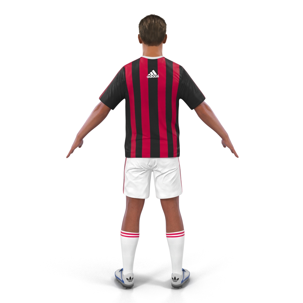 3D Soccer Player Milan Rigged 2 model