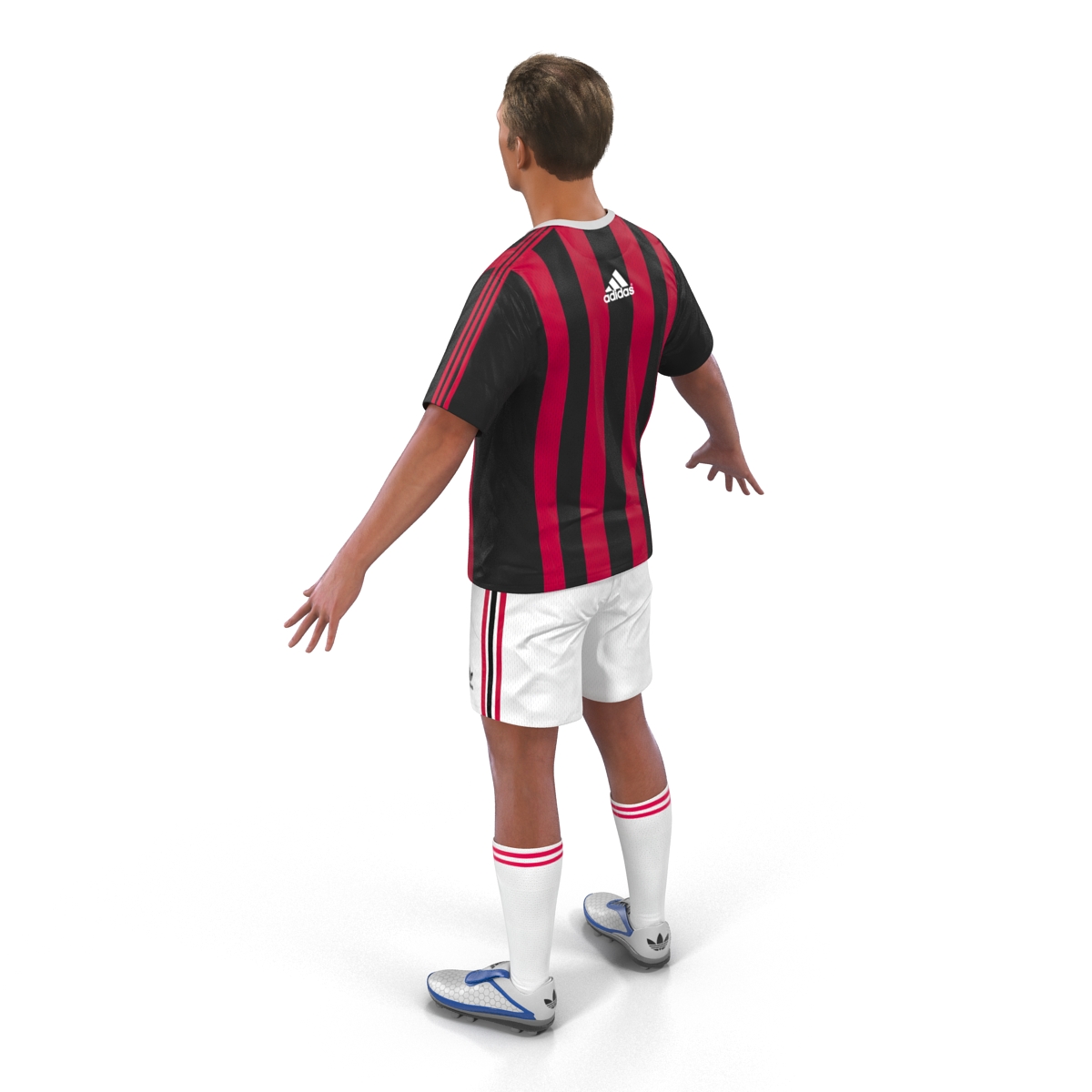 3D Soccer Player Milan Rigged 2 model