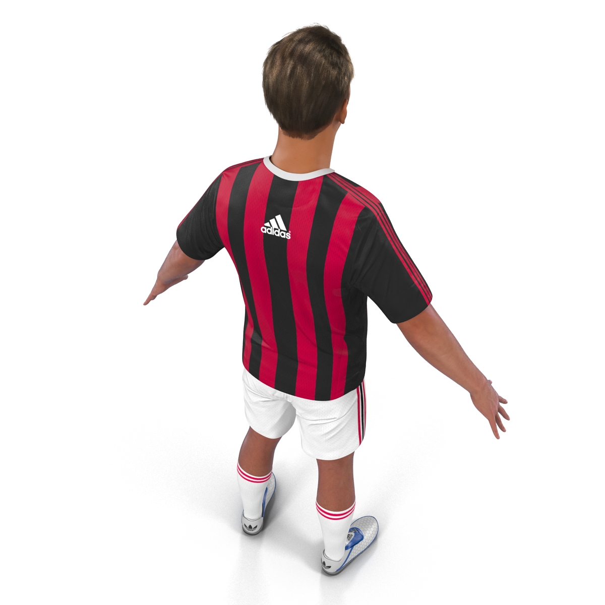 3D Soccer Player Milan Rigged 2 model