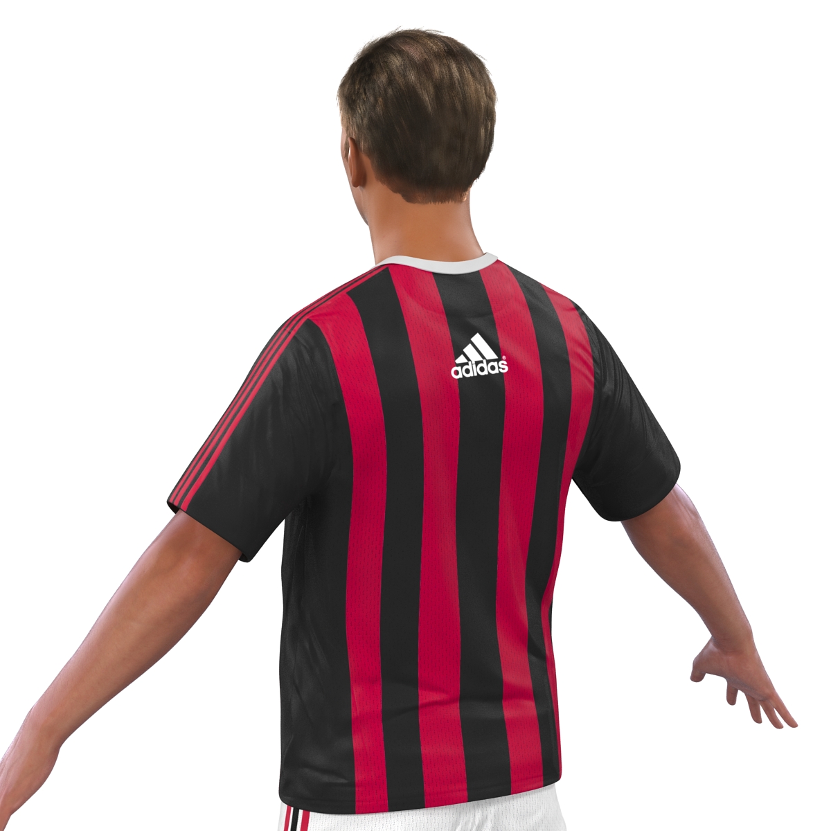 3D Soccer Player Milan Rigged 2 model