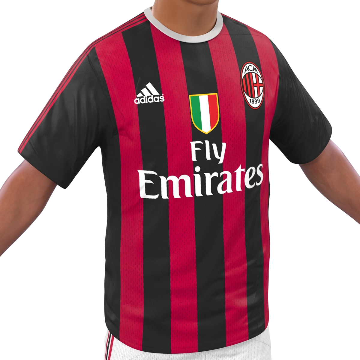 3D Soccer Player Milan Rigged 2 model