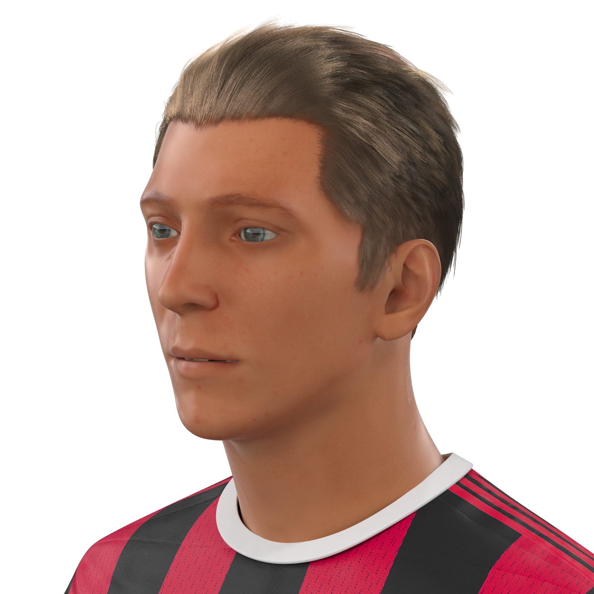 3D Soccer Player Milan Rigged 2 model