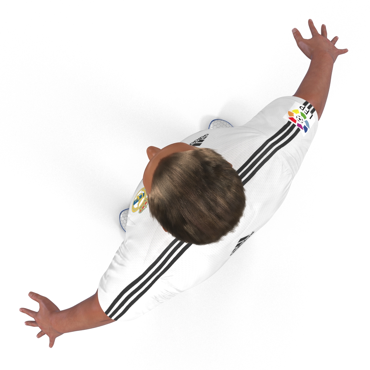 Soccer Player Real Madrid Rigged 3D