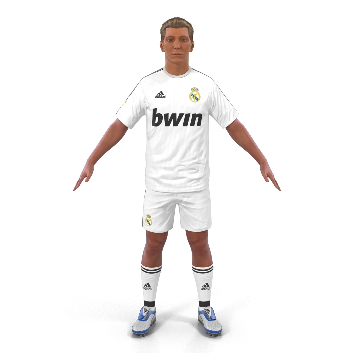 Soccer Player Real Madrid Rigged 3D