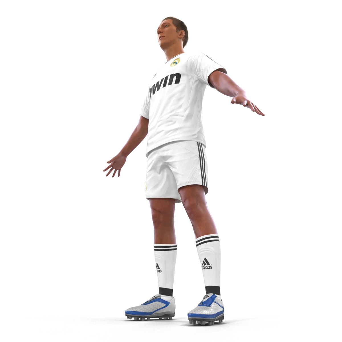 Soccer Player Real Madrid Rigged 3D