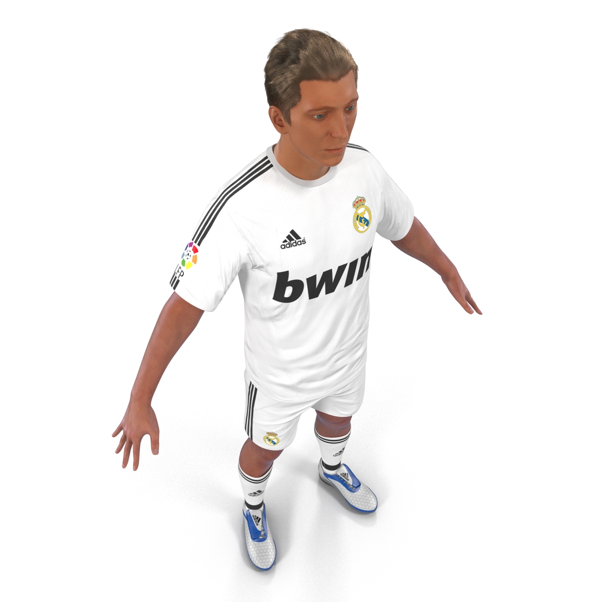 Soccer Player Real Madrid Rigged 3D