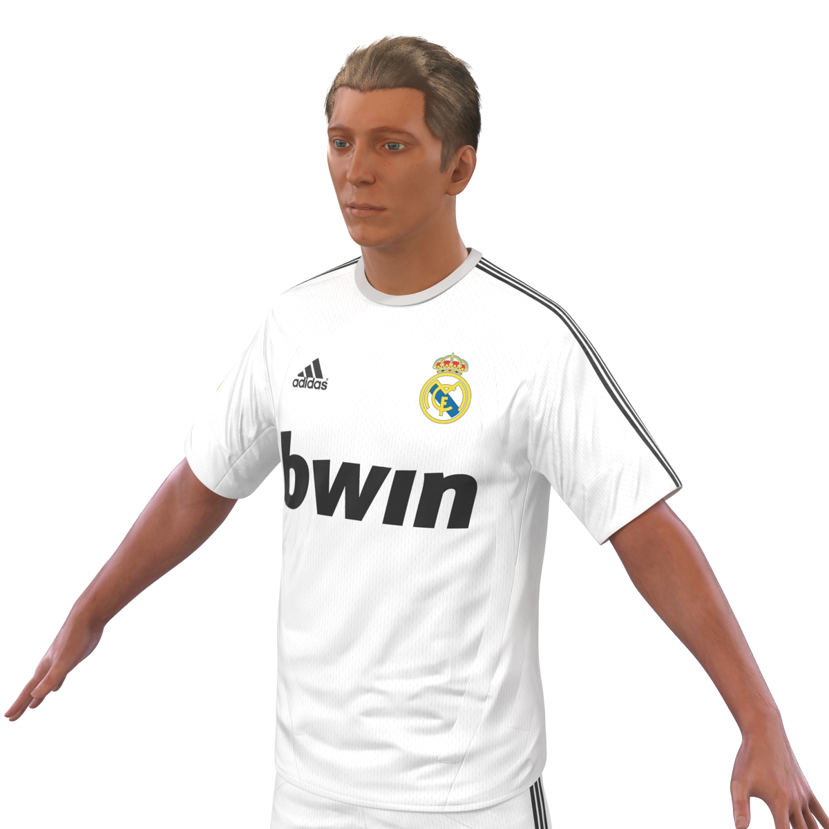 Soccer Player Real Madrid Rigged 3D