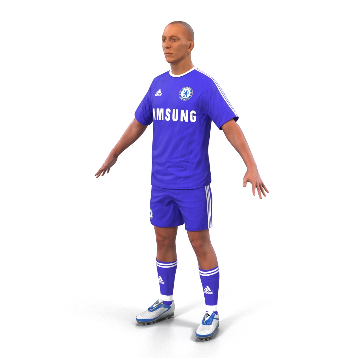 3D Soccer Player Chelsea