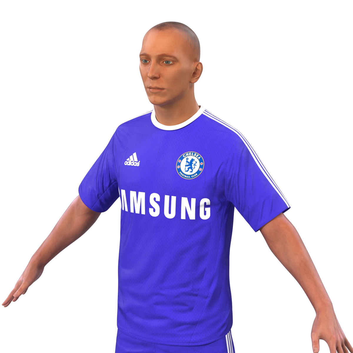 3D Soccer Player Chelsea