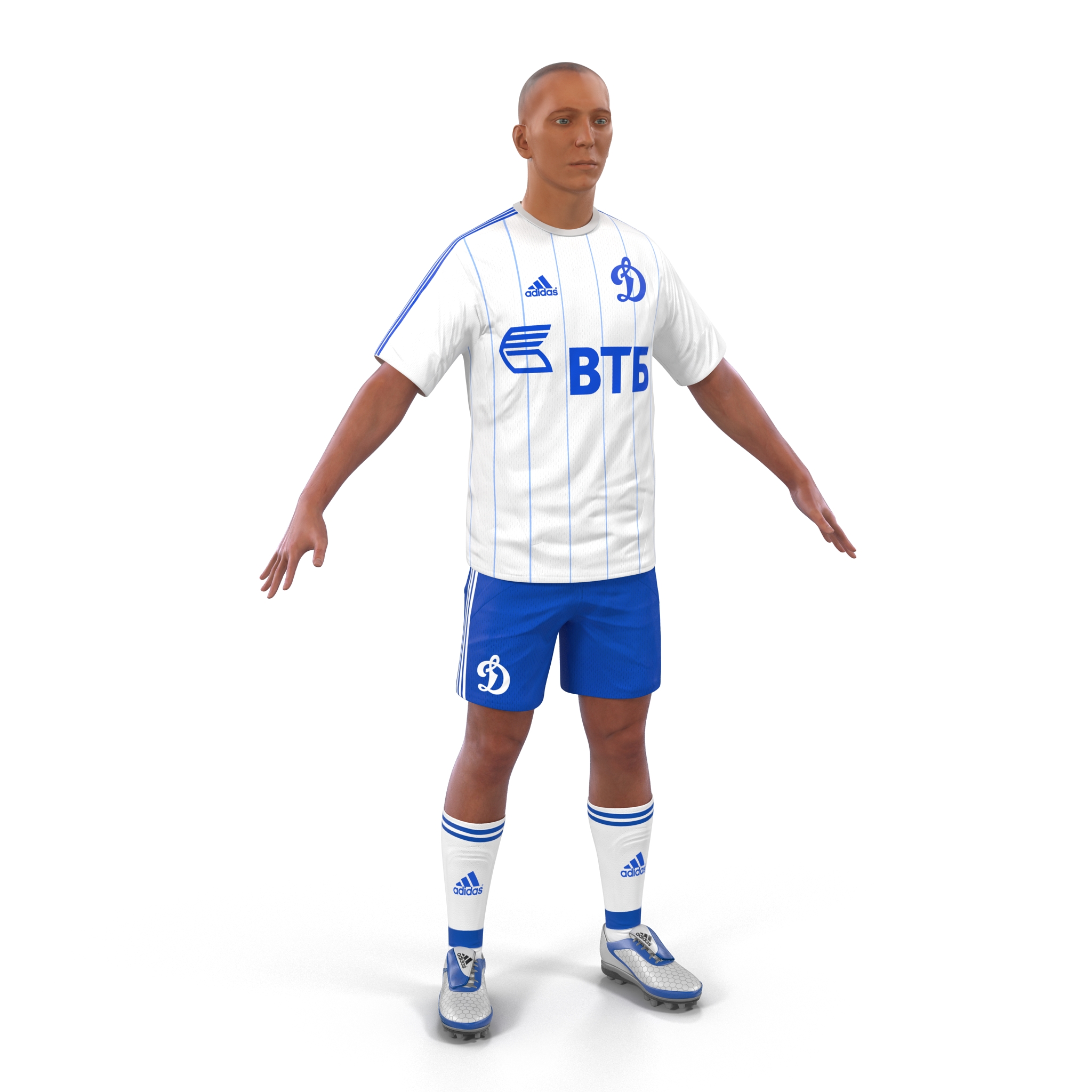 3D model Soccer Player Dynamo