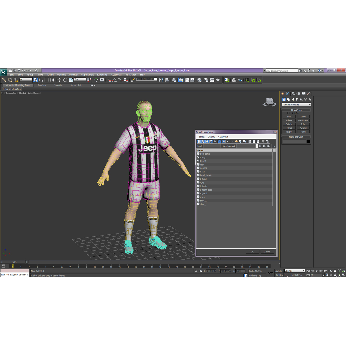 Soccer Player Juventus 3D