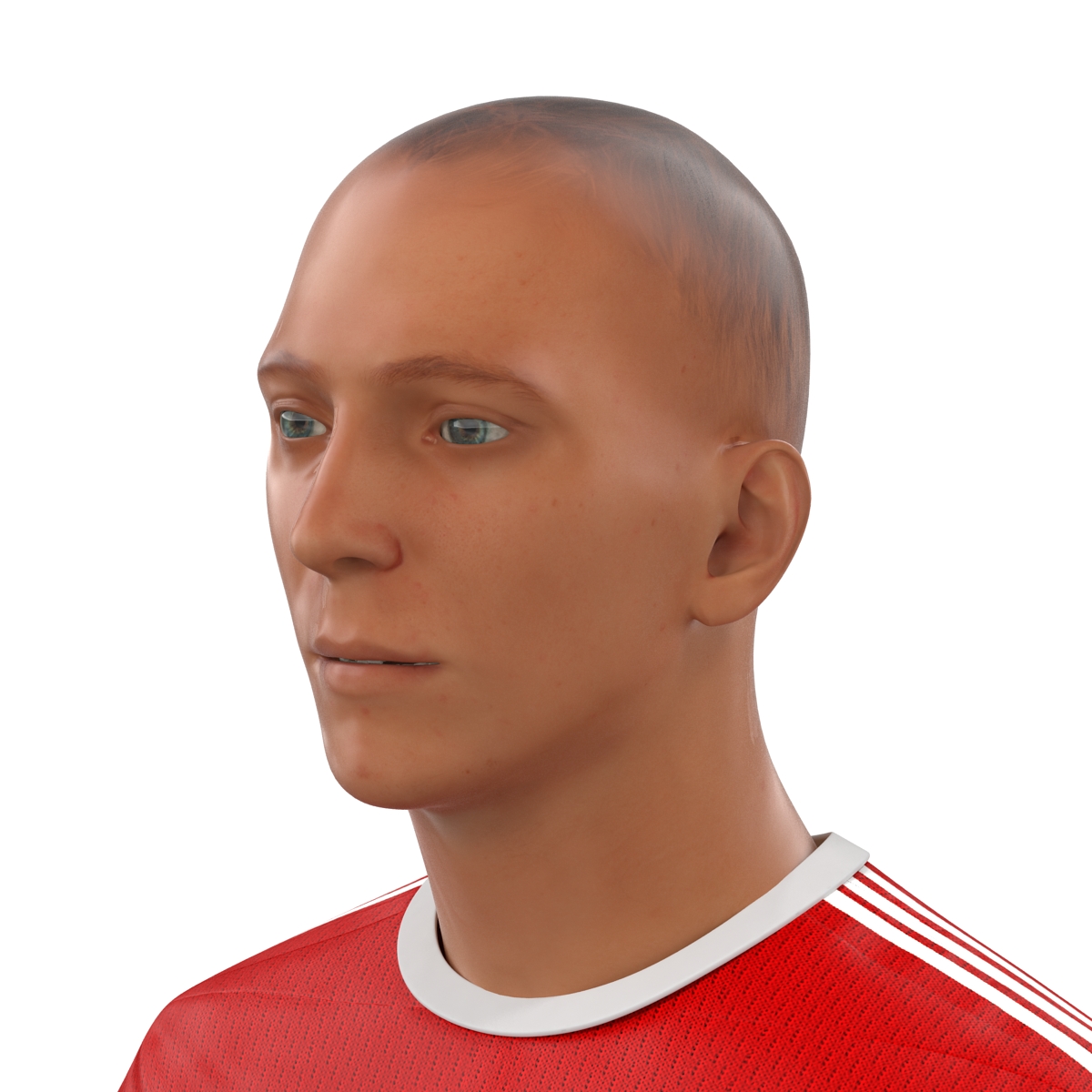 3D Soccer Player Liverpool model