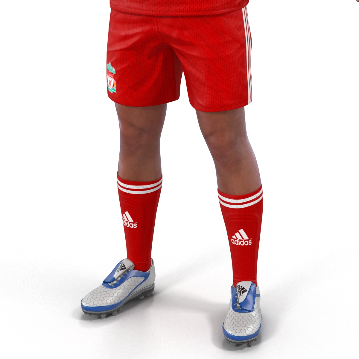 3D Soccer Player Liverpool model