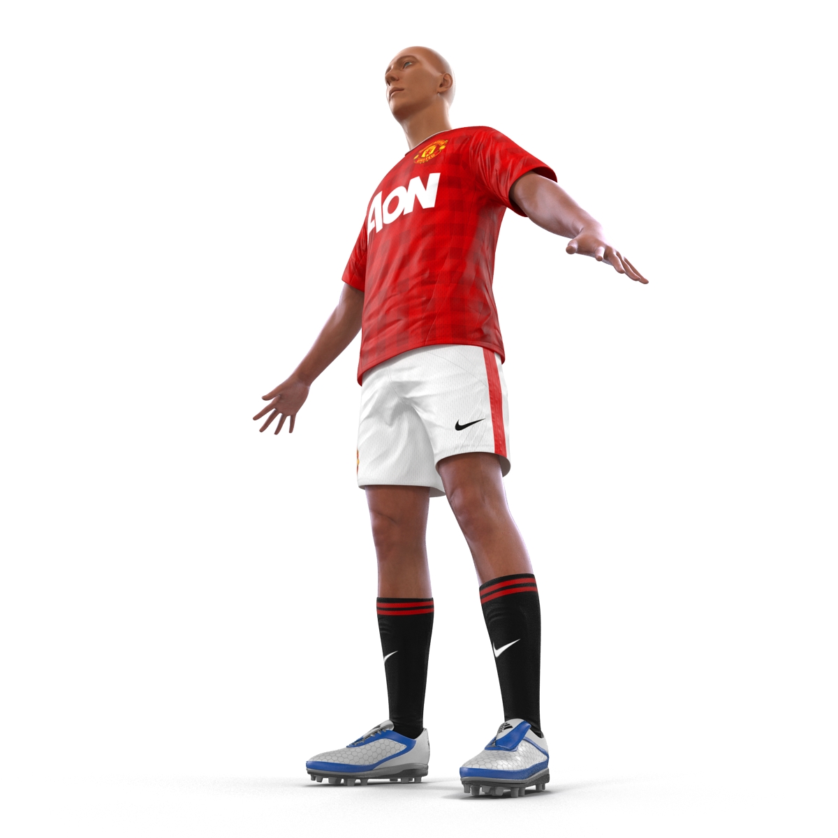 3D Soccer Player Manchester United