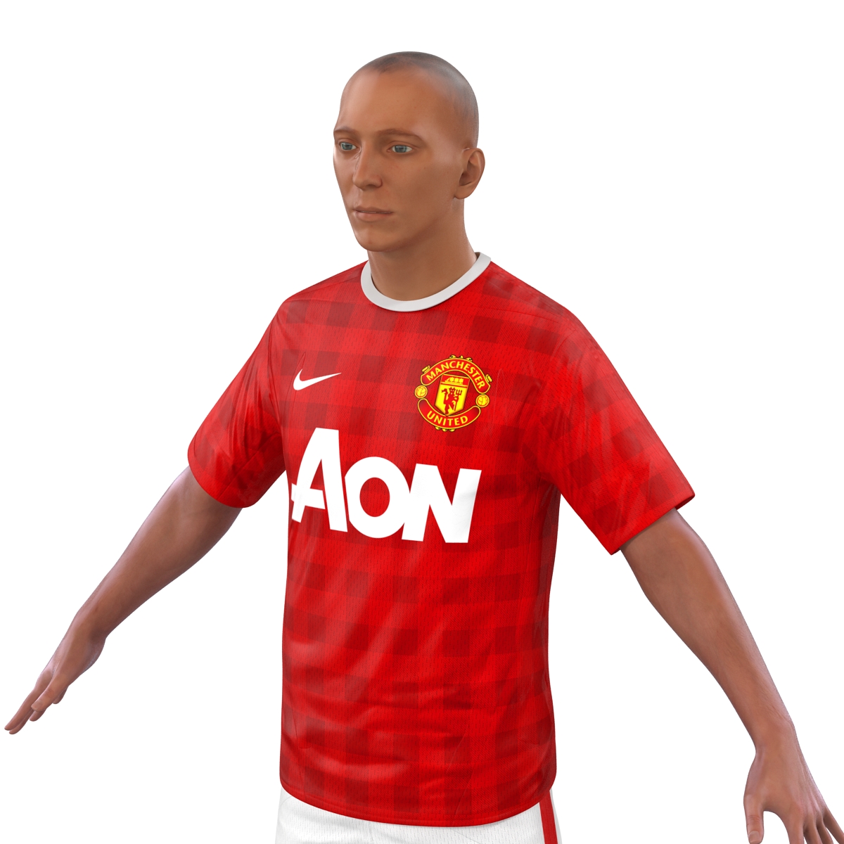 3D Soccer Player Manchester United