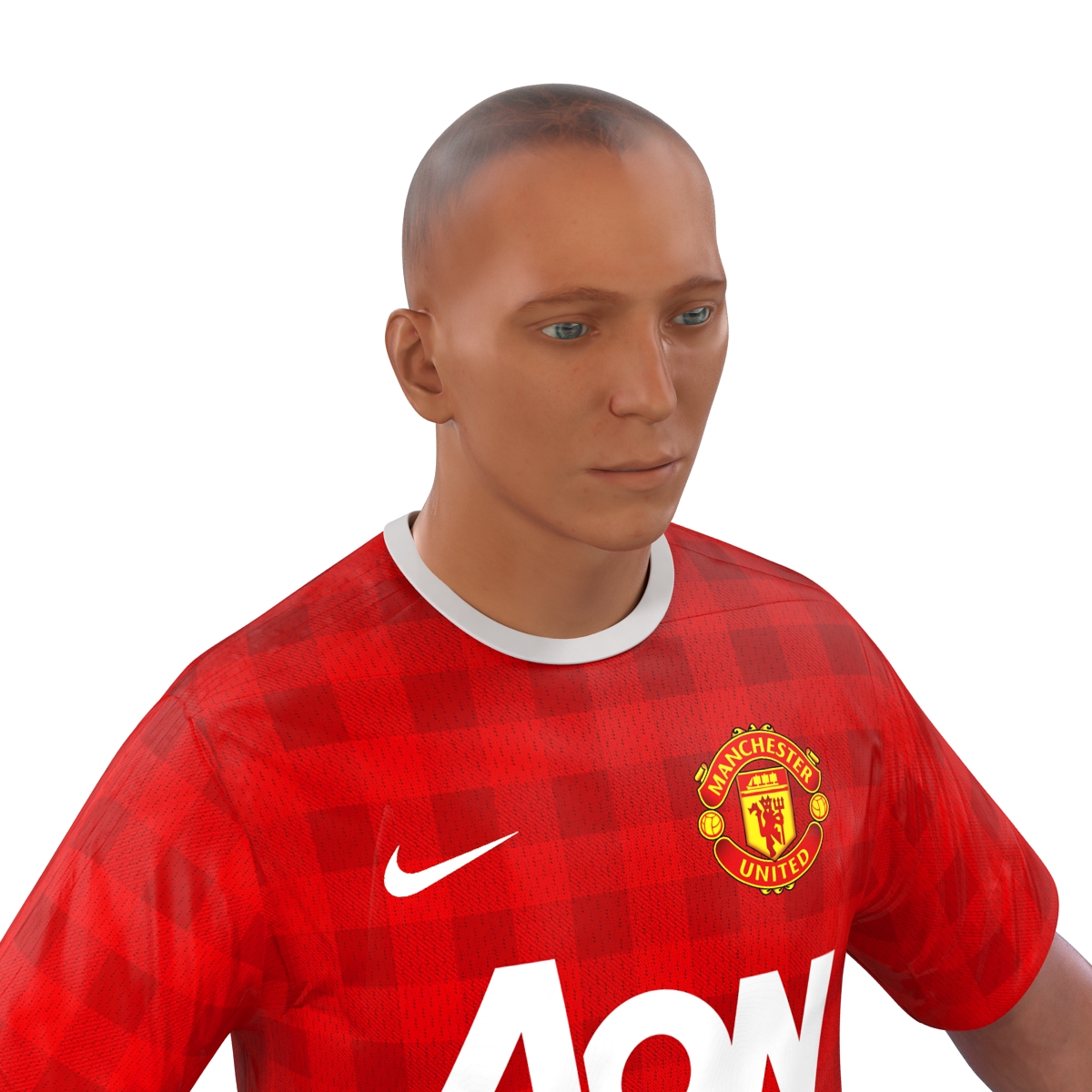 3D Soccer Player Manchester United