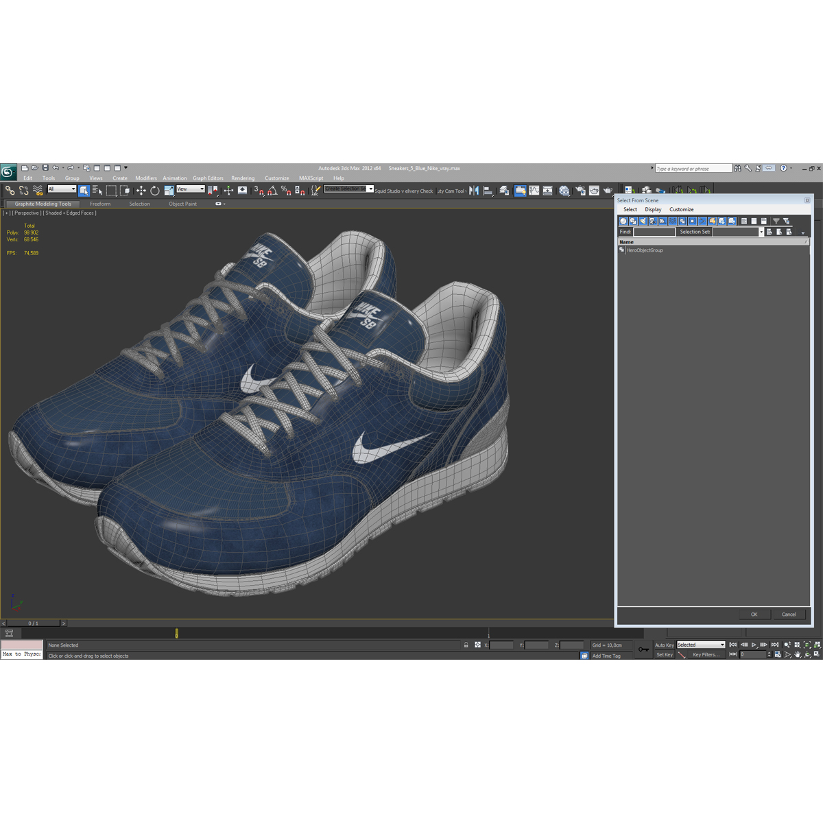 3D Sneakers Nike model