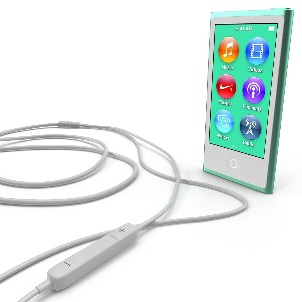 iPod Nano Green Set 3D model