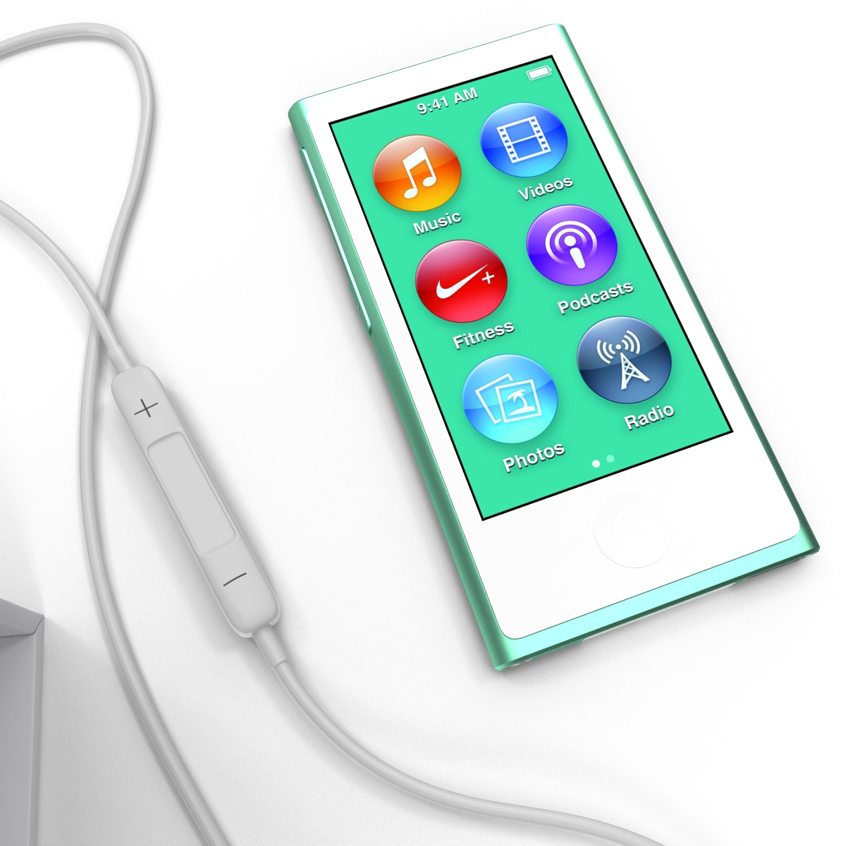 iPod Nano Green Set 3D model