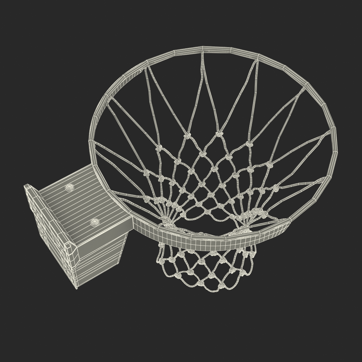 3D Basketball Rim Spalding model