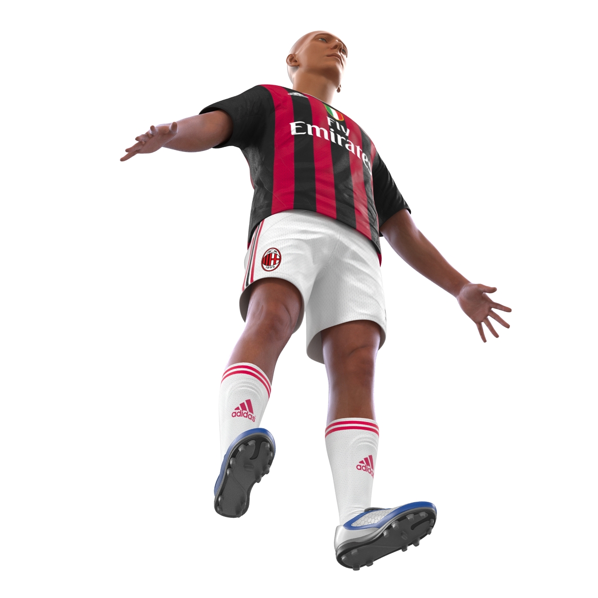 Soccer Player Milan 3D model