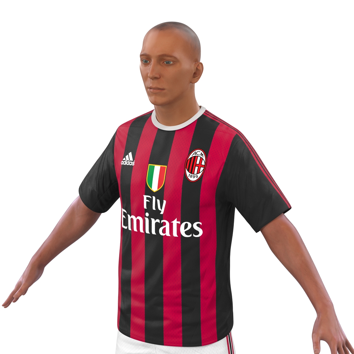 Soccer Player Milan 3D model