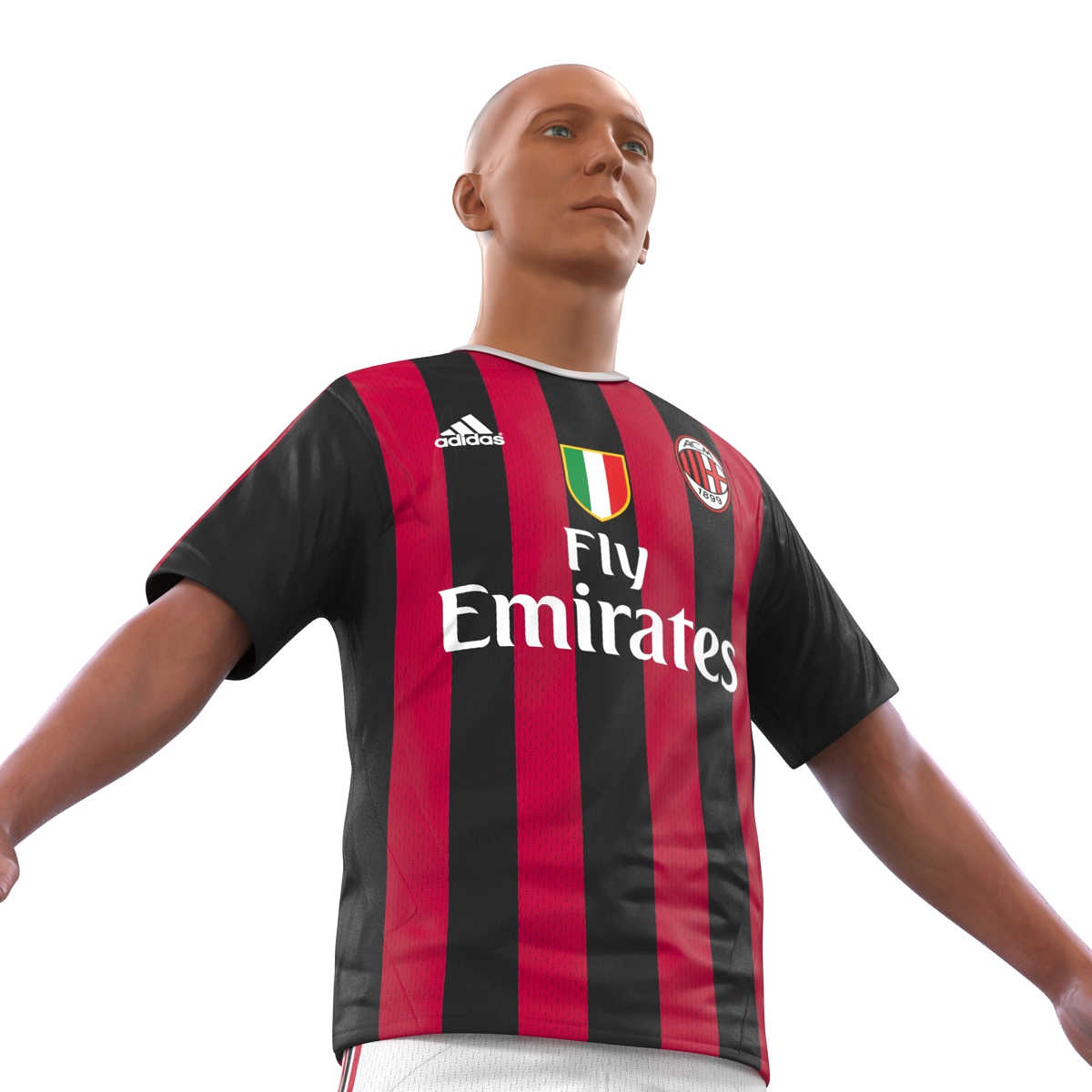 Soccer Player Milan 3D model