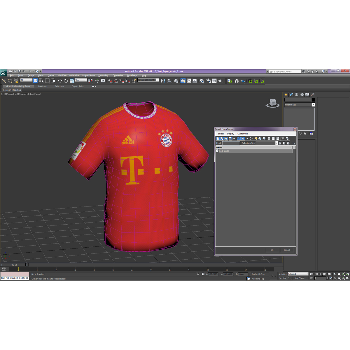 T Shirt Bayern 3D model